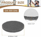 HARFINGTON 24pcs Scrubber Scouring Pads 800 Grits 4 Inch Drill Power Brush Hoop - Image 2