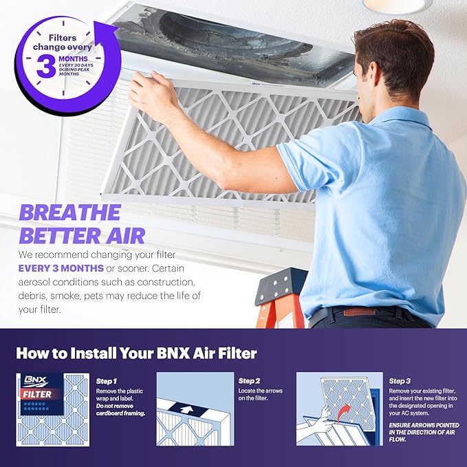 BNX TruFilter 10x30x1 Air Filter MERV 8 - Image 8