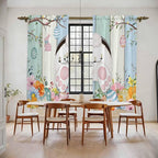 Easter Window Curtains 72 Inch Long 2 Panel Set, Rod Pocket Long Curtains & by Unknown