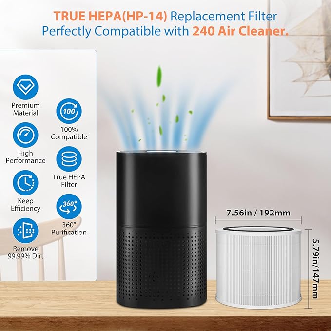 4 Pack 240 Replacement Filter Compatible - Image 2