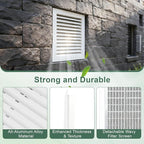 14"x20" Aluminum Gable Vent, Filter Screen - Image 3