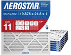 Aerostar 19.875x21.5x1 MERV 11 Air Filter, 6 Ct, ACTUAL SIZE, Air Conditioning by AirFiltersDelivered