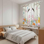 Easter Window Curtains 63 Inch Long 2 Panel Set, Rod Pocket Bedroom Curtains & - Image 4