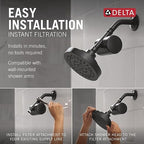 Delta Faucet Clarifi Standard Shower Filter Attachment Matte Black - Image 4