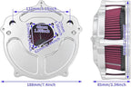 HDBUBALUS Motorcycle CNC Spike Air Cleaner Air Filter Intake System Filter - Image 5