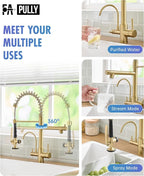 Fapully Commercial 3 Way Kitchen Faucets - Image 5