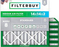 Filterbuy 14x14x2 Air Filter MERV 8 Essential Dust & Allergy Defense, by Filterbuy