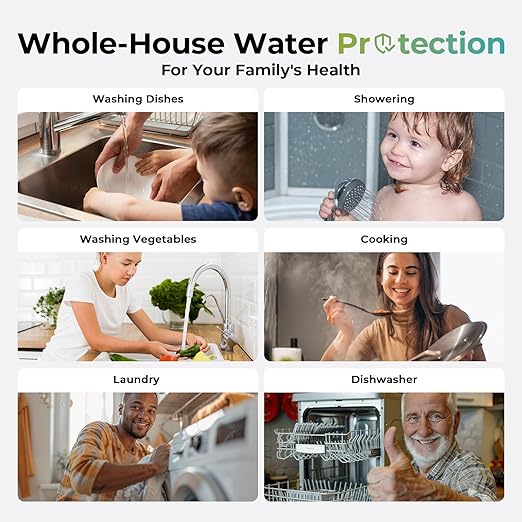 iSpring WGB31B-KS Whole House Water Filter System, Chloramine, 3-Stage - Image 5