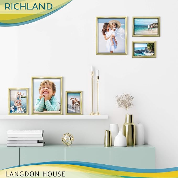 Langdon House 4x6 Picture Frames Set Distinguished Edging - Image 6