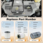Fuel Filter Water Separator and Oil Filter Set Fit - Image 4