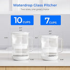 Waterdrop Large Glass Water Filter Pitcher, Eco-Friendly, - Image 9