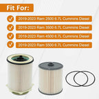 Marsram Fuel Filter Upgrade for 2019-2024 Ram 2500 3500 4500 5500 6.7 Cummins - Image 2