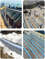 French Drain Pipe for Garden Lawn & Landscape, 8cm Perforated Fabric Drainage - Image 7