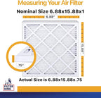 Filter King 6.88x15.88x1 Air Filter | 6-PACK | MERV 13 | HVAC Pleated AC - Image 2