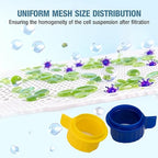 PEKYBIO 40um 70um 100um Cell Strainer Set, Stackable Handle Filter Screen - Image 7