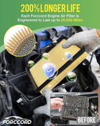CA11305 Engine Air Filter Fits for 328i, 328i xDrive, 320i xDrive, 428i xDrive - Image 4