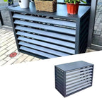 Split Air Conditioner Fence Privacy Screen 4 Panel, Aluminum Air Conditioner by Unknown