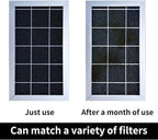 Cut-to-Fit Activated Carbon Filter Sheet Charcoal Air Vent Filters Pad Black - Image 7