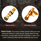 Reusable Washable Cigarette Filter Handcrafted Wood Metal Smoking Cigarette - Image 6