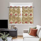2 Panel Kitchen Cafe Curtains, Desert Camels Sunlight Filtering Nature Air - Image 5