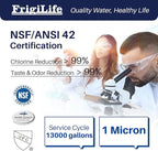 1 Micron 10" x 2.5" Whole House CTO Carbon Sedimen Water Filter Compatible - Image 2