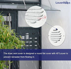 6 Inch White Soffit Vent Covers, LouanXpert Stainless Steel Round Air Vent - Image 6