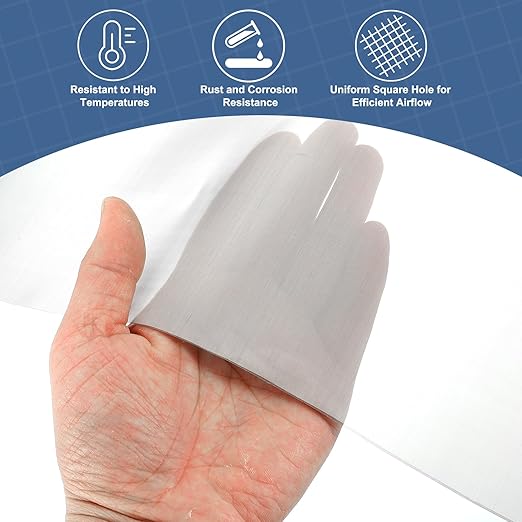 uxcell 400 Mesh 118" x 12" Woven Wire Mesh, 304 Stainless Steel Air Vent Filter - Image 5