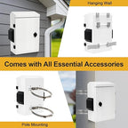 Outdoor Electrical Box with Key Lock, Aluminum Alloy Back Beam with M10 Sliding - Image 6
