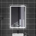 500 X800 mm Illuminated Backlit LED Bathroom Mirror, Wall Mounted Multifunction by JSLJDM
