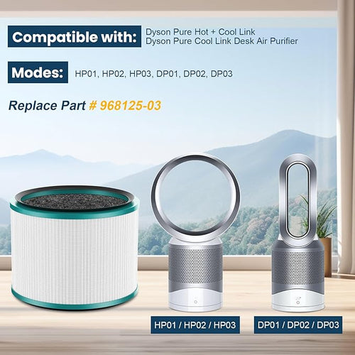 2 Pack HP01 HP02 HEPA Filter Replacement Compatible - Image 2