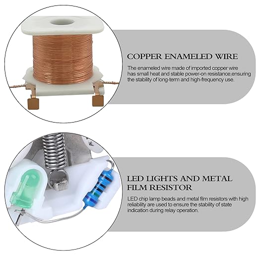 Electromagnetic Power Relay, 8-Pin 10 AMP 12V AC Relay Coil - Image 4