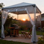 Curtain Patio Enclosure with Zippe, Heavy Duty PVC Transparent Tarpaulin Side - Image 2