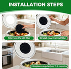 Compost Filters 12-Pack, 7.25 Inch Round Charcoal Filters - Image 5