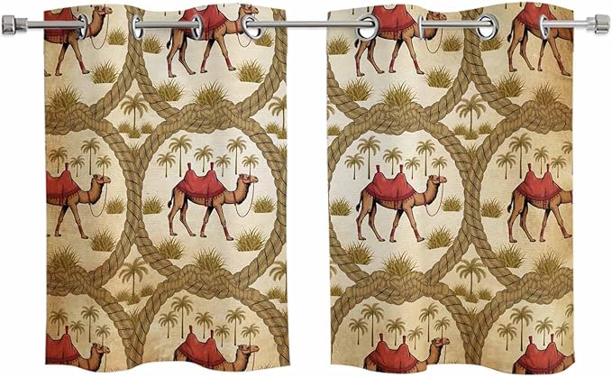 2 Panel Kitchen Cafe Curtains, Window Decor Tier Curtains by Hokiten