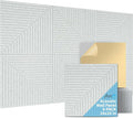 Art3d 6-Pack Self-Adhesive Acoustic Wall Panels by Art3d