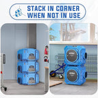 Commercial Air Scrubber with 3-Stage Filtration, Stackable Negative Air Machine - Image 7