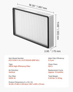 VEVOR Laminar Flow Hood Filter, 18.39 x 11.89 x 2.95 in, 1 Piece HEPA Filter - Image 7