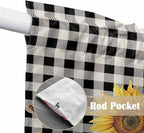 Sunflowers Swag Valances for Windows, Kitchen Window Curtains Swag for Cafe - Image 4