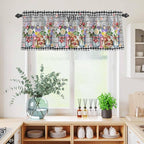 Spring Flowers Kitchen Curtains Set 3 Piece - Image 6