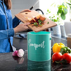 Teal Compost Bin - Image 6
