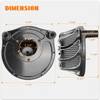 High Flow Air Cleaner Intake Filter System Kit Air Filters Cover Drift Style - Image 3