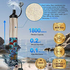 Straw Water Filter 5 Pack – Outdoor Camping & Hiking Survival Gear Kit - Image 2