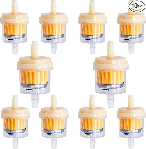10PCS 1/4" 6mm-7mm Gas Inline Fuel Filter, by MEAJOO