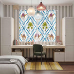 2 Panel Kitchen Cafe Curtains, Camels Palm Trees Sunlight Filtering Nature Air - Image 5