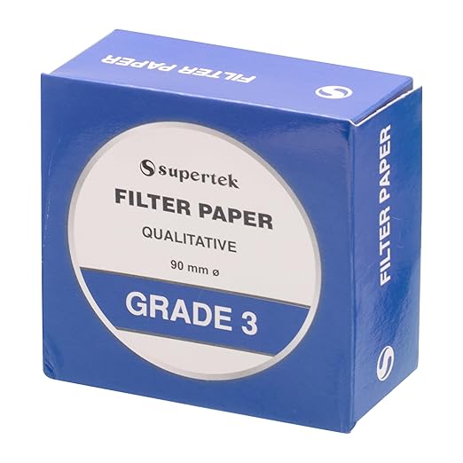 Filter Paper, Qualitative, Grade 3, 90 mm Pack of 100 Sheets - Image 4