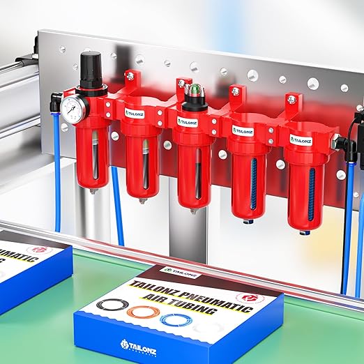 TAILONZ PNEUMATIC 0-150PSI 1/2 Inch NPT Red Industrial Grade 5 Stage Air Drying - Image 5