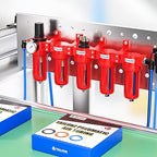 TAILONZ PNEUMATIC 0-150PSI 1/2 Inch NPT Red Industrial Grade 5 Stage Air Drying - Image 5