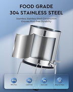CO-Z Gravity Fed Water Filter System, Stainless Steel Gravity Water Purifier - Image 4