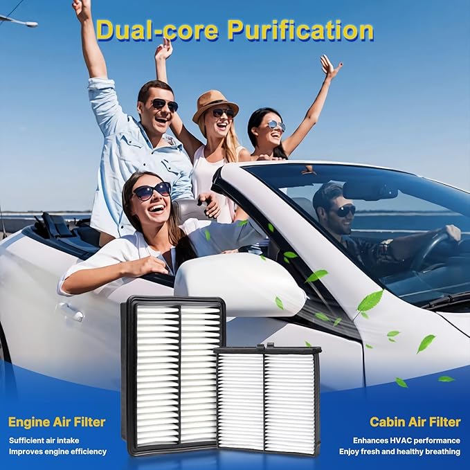 Cabin & Engine Air Filter Kit for 2019-2023 Mazda 3 2.0L, 2019-2026 Mazda3 2.5L - Image 8