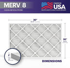 BNX TruFilter 20x30x1 Air Filter MERV 8 - Image 2